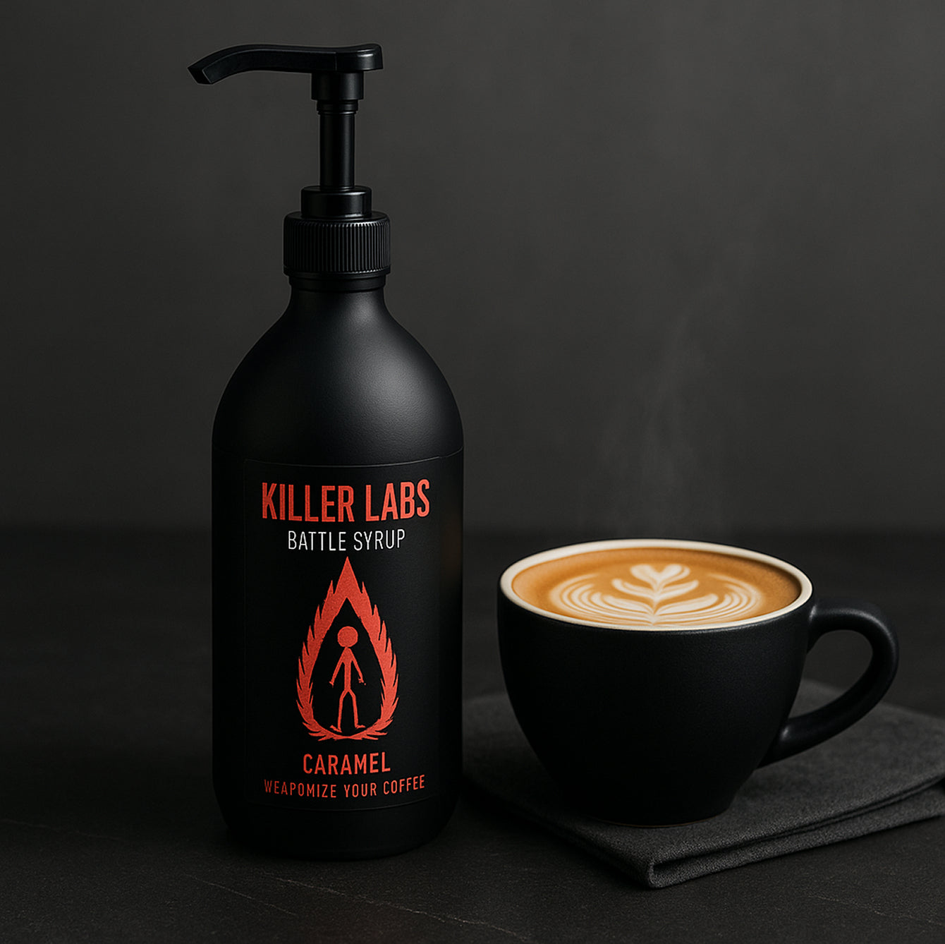 Killer Labs syrup for coffee